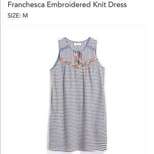 THML Franchesca Embroidered Knit Dress Sz M